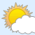It is forcast to be Partly Cloudy at 7:00 PM EDT on March 18, 2015