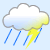 It is forcast to be Thunderstorm at 7:00 PM AEST on March 22, 2015